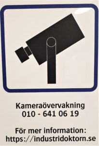 Camera surveillance is used at Industridoktorn
