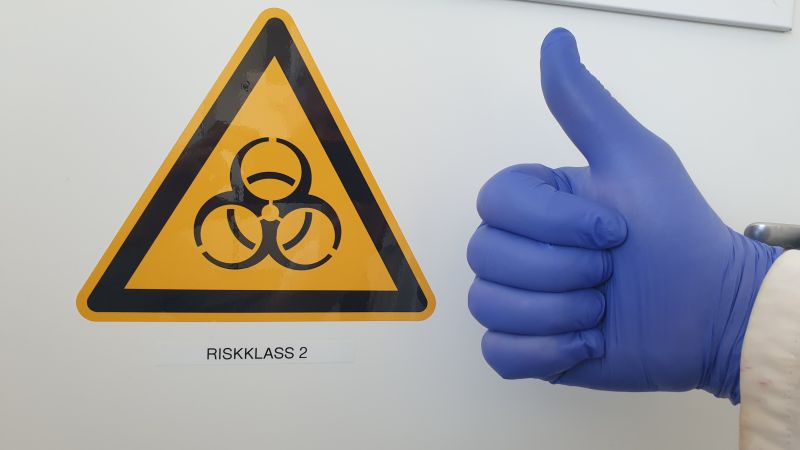 The Industridoktorn laboratory is approved for work with microbes in risk class 2